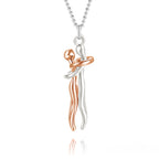 Hot Sale Affectionate Hug Necklace Couples Anniversary Valentine's Day  Gift Fashion Punk Street Style Pendant Necklace