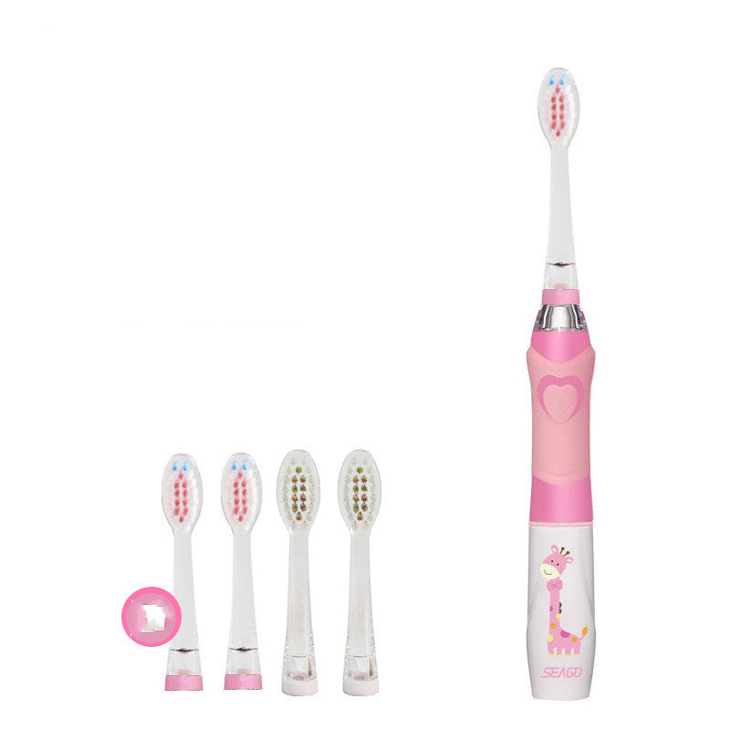 Saijia Children'S Electric Toothbrush 3-6-12 Years Old Soft Fur Waterproof Baby Household Sonic Kids Automatic Ek6